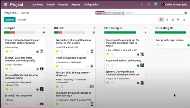 Odoo Task Management